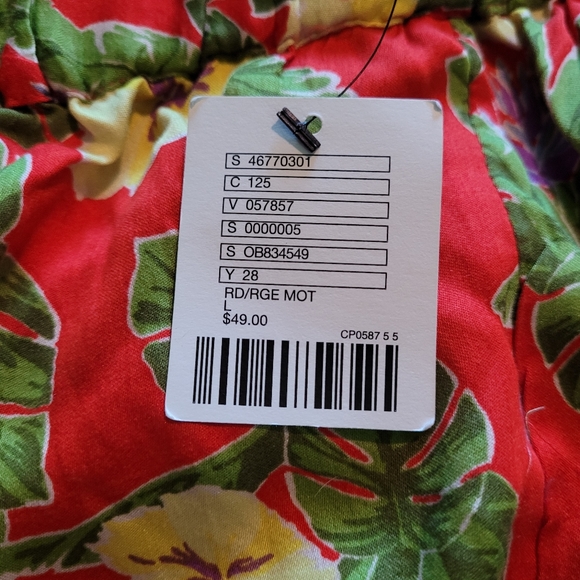 NWT Urban Outfitters tropical print shorts. Size L. - Picture 2 of 5